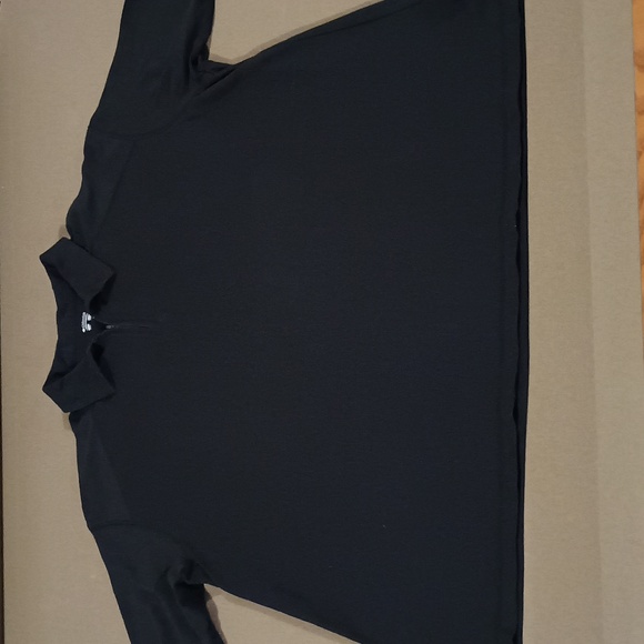 Columbia Mens Black Polo Shirt Short  with zipper Sleeve Black Size XXL - Picture 4 of 12